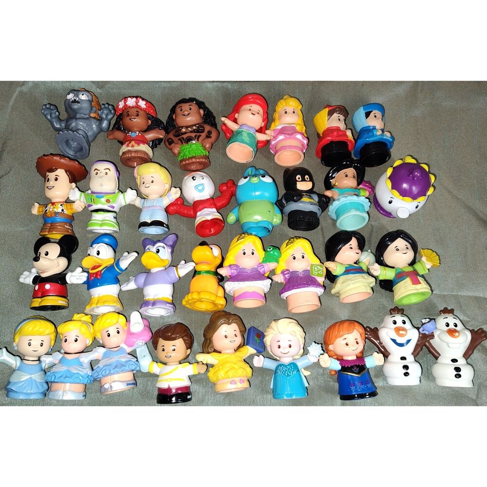 Fisher-Price Little People Lot of 32 Disney Figures